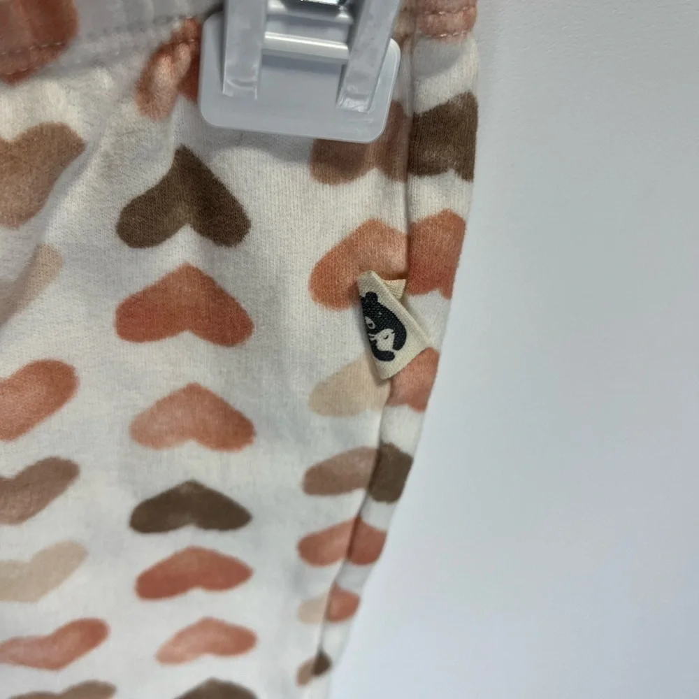 Rabbit + Bear 100% Orgnic Cotton Heart Patterned Leggings